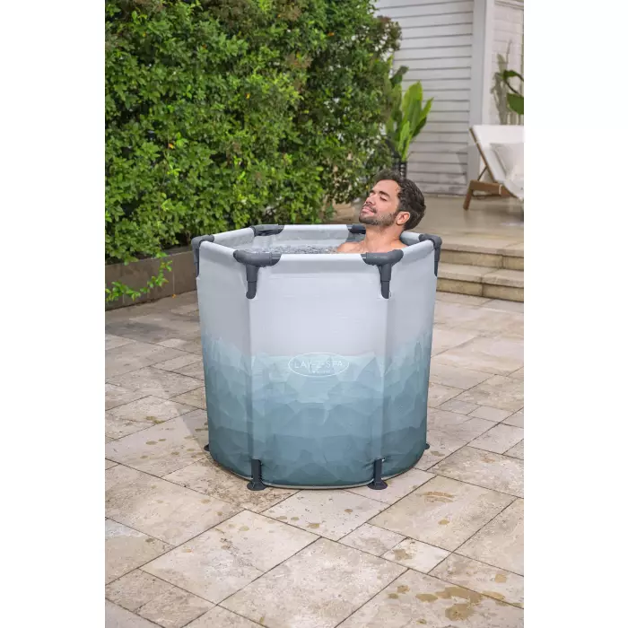 Ледяная купель "Glacial dip Ice bath pod"  90х80см, 253л, фильтр-насос 1249л/ч, тент фото 2